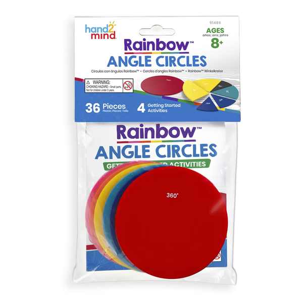 Hand2Mind - Rainbow Angle "Fraction" Circles - Maths Learning Manipulatives