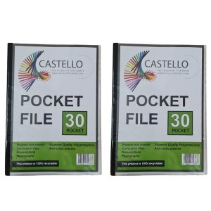 Castello Pocket File - 30 Pocket - Pack of 2