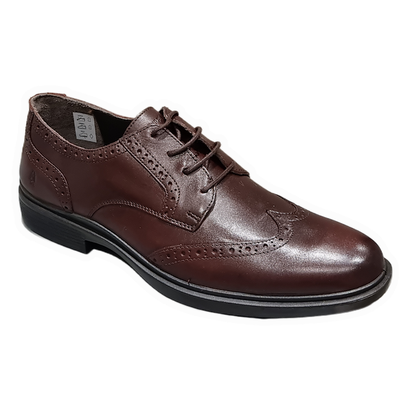 Hush Puppies Victor Brogue Burgundy Brown