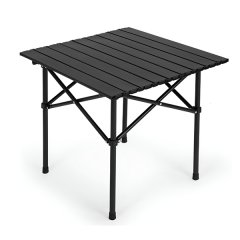 AFFIX Cute Camping Table - Egg Roll, Glossy Steel