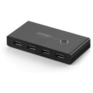 UGreen 30767 USB2.0 2 4In-2Out Sharing Switch Box-BK