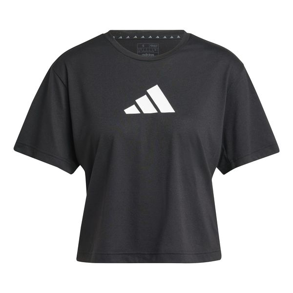 adidas Women's Train Essentials Big Logo Performance Training Tee - Black
