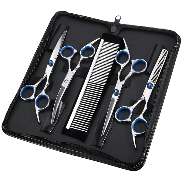JESSEJESSE Stainless Steel Pet Grooming Scissors Set for All Dog and Cat