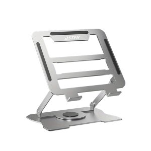 ASTER Aluminium Laptop Stand For Desk - Adjustable &amp; Foldable &amp; Ergonomic