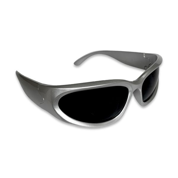 Y2K Wrap Around Trendy Sunglasses Oval Fashion Shades for Women Men