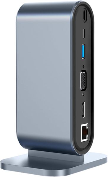 Dual Monitor USB C Docking Station,12-in-1 USB C Multi Adapter w/ 4K HDMI