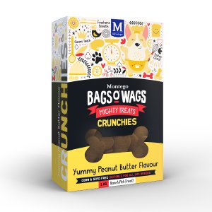Montego Bags O' Wags - Crunchies Peanut Butter Dog Treats 1 kg