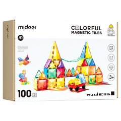 Mideer Colourful Magnetic Tiles 100 Pieces