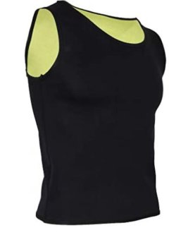 Slimming Sauna Thermal Body Shaper Vest Neoprene For Workout Men Fass-M