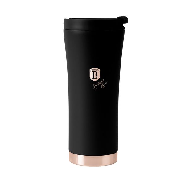 Berlinger Haus 500ml Stainless Steel Travel Coffee Mug - Black Rose