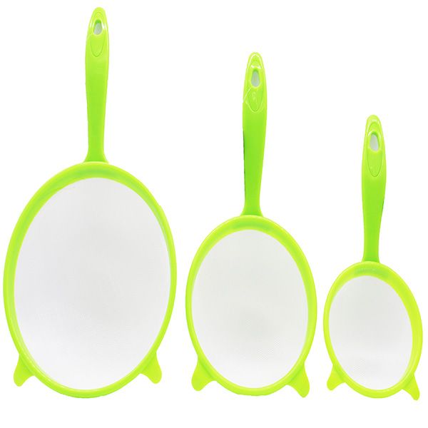 Pastel Strainer with Handle Set of 3