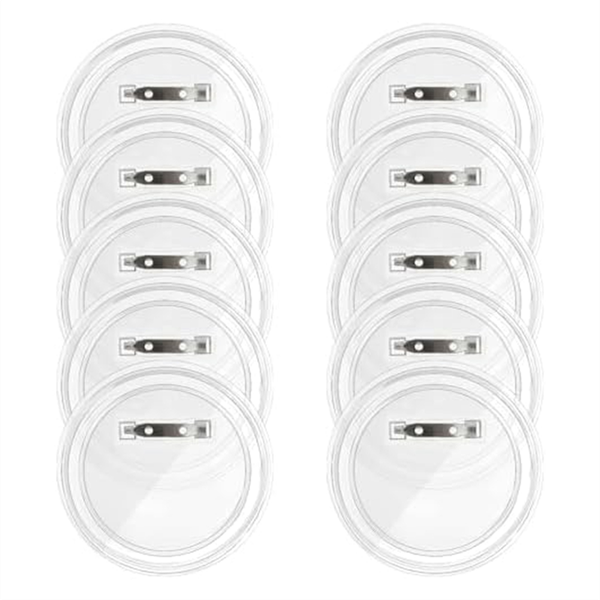 10 Sets of Button Making Blank Buttons Transparent Button Pins