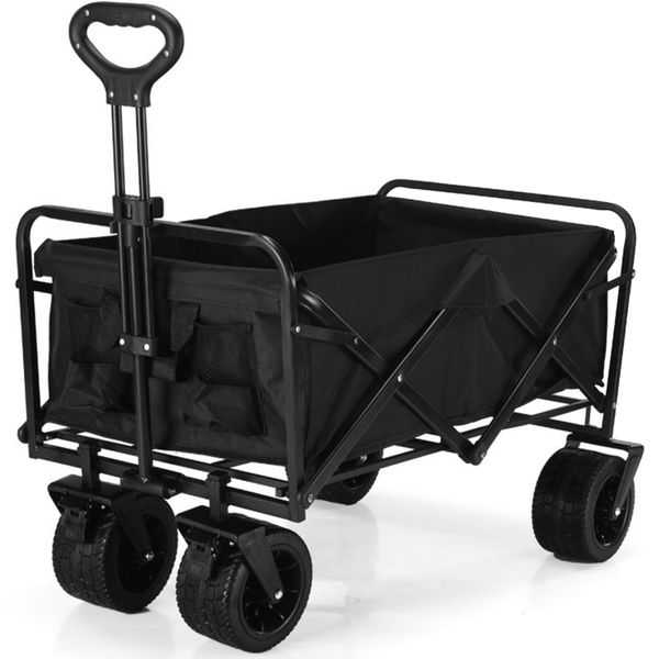 Camping Trolley Wagon Outdoor Cart Folding Picnic Fishing Shopping Car