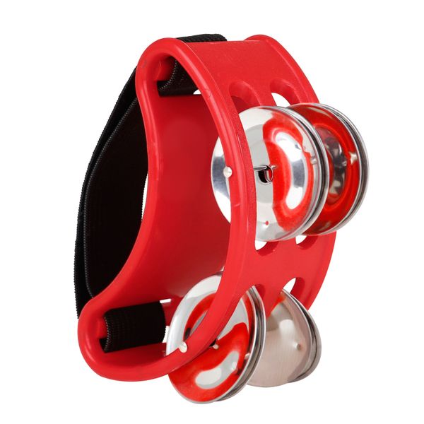 Foot Tambourine 4 Jingle Pairs for Cajon