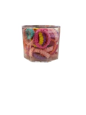 Pack Hair Ties - Colorful Fabric-Covered Elastic Hair Ties