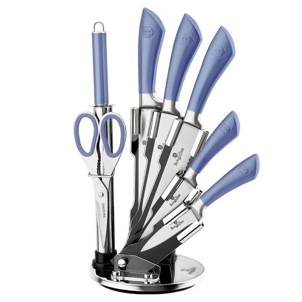 Berlinger Haus 8-Piece Stainless Steel Knife Set - Aquamarine