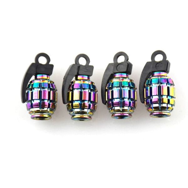 Xtreme Xccessories Neo- Chrome Grenade Valve Cap