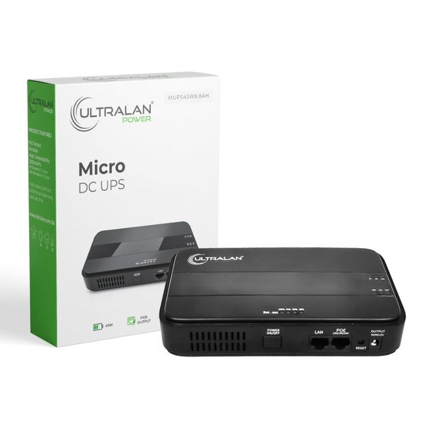 UltraLAN Micro UPS Gigabit 45W 8.8AH Wifi/Router backup