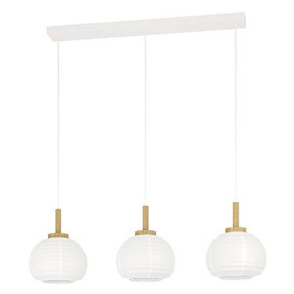 Eurolux - Summerhill 3 Light White and Brown Pendant