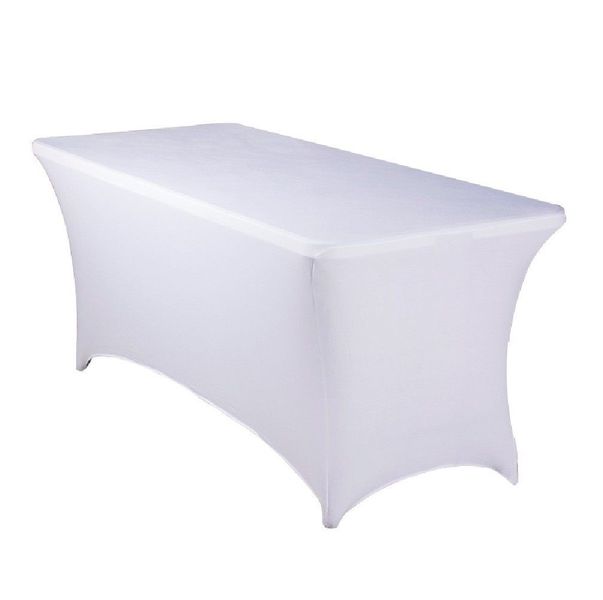 Stretch Trestle Tablecloth - White