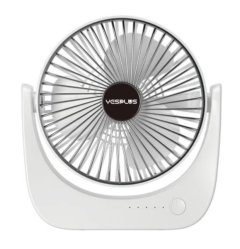 Yesplus Portable Travel Loop Desktop Fan USB - 24 CM - Black/Pink