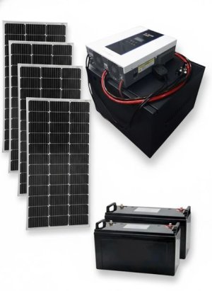Load Shedding Solar Kit 4x100W Panels + 3KW Inverter + 2x Gel Batteries