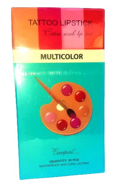 Tattoo Lip stain, 20 Piece Disposable Cotton Swab Lip stain