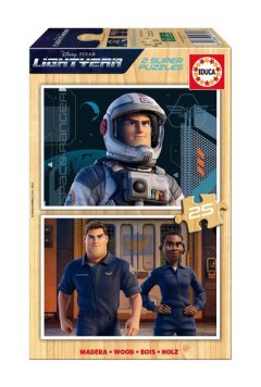 Educa Lightyear - 2x25 Piece Wooden Puzzle