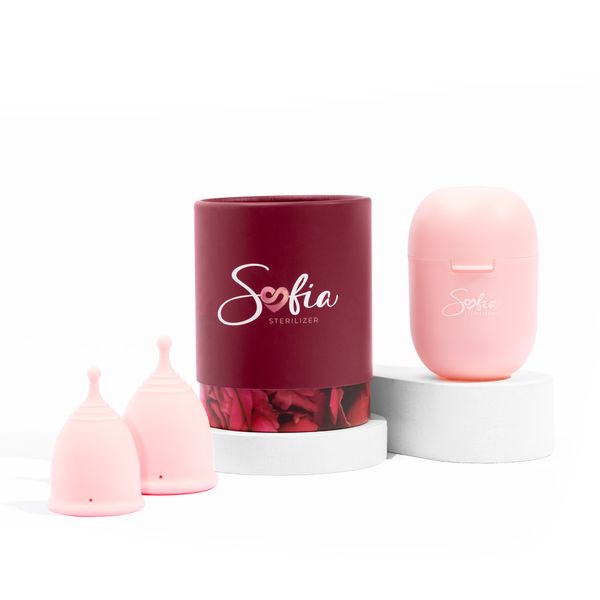 Sofia Menstrual Cup + Sterilizer Bundle - Double Box (S&amp;L)