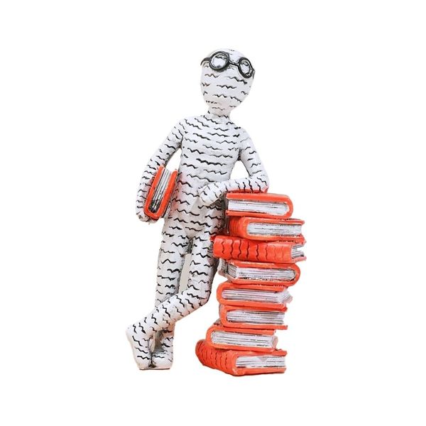 Alphabet Reading Standing Statue Home Decor Ornament
