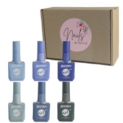 BB UV/LED Gel Nail Polish - Blues &amp; Greys - 6 Piece - Nails by Nicole