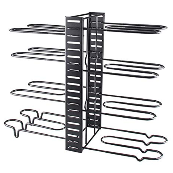 Kitchen Pan Rack Organizer with Stand 8 Tier Lid Holder Adjustable