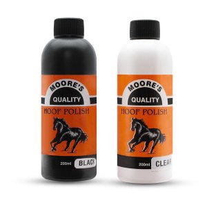 Moore's High Gloss Hoof Polish For Enhanced Shine &amp; Protection - Combo Pack
