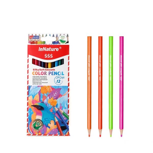 12 Colored Pencil, SILKY SOFT SMOOTH
