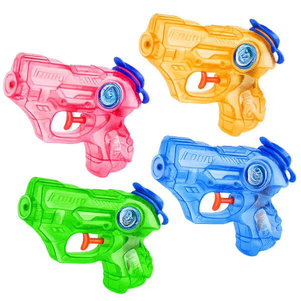 4 Pack Mini Water Gun for Kids Toddler, 5 to 7M Long Range, Water Toys