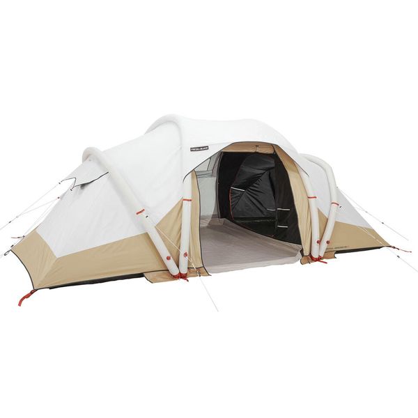 Quechua Inflatable camping tent - air seconds 4.2 f&amp;b - 4 person - 2 bedroom