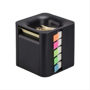5-in-1 Cube Sticky Note Holder Multifunction Sticky Note Dispenser with Pop