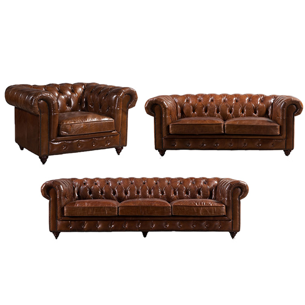 Leather 6 Seater Sofa