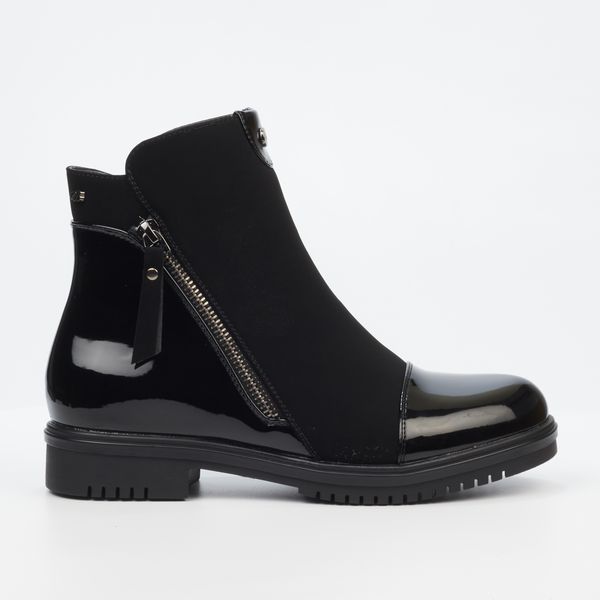 Miss Black Radar 1 Women Faux Nubuck / Faux Leather Ankle Boots - Black