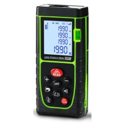 40m Laser Distance Meter with Bubble Level and Batteries Area Volume