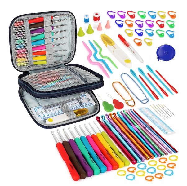 85 Piece Crochet Needle Set with Storage Bag