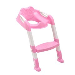 Foldable Baby Toilet Seat Ladder-Pink