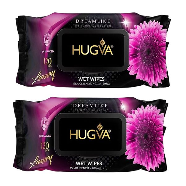 Hugva Luxury Scented Wet Wipes - Dreamlike - 2 Pack