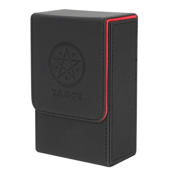 Black Red Pattern Tarot Card Storage Box