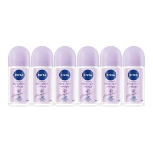 NIVEA Double Effect Anti-perspirant Roll-on Deodorant, 6x50ml