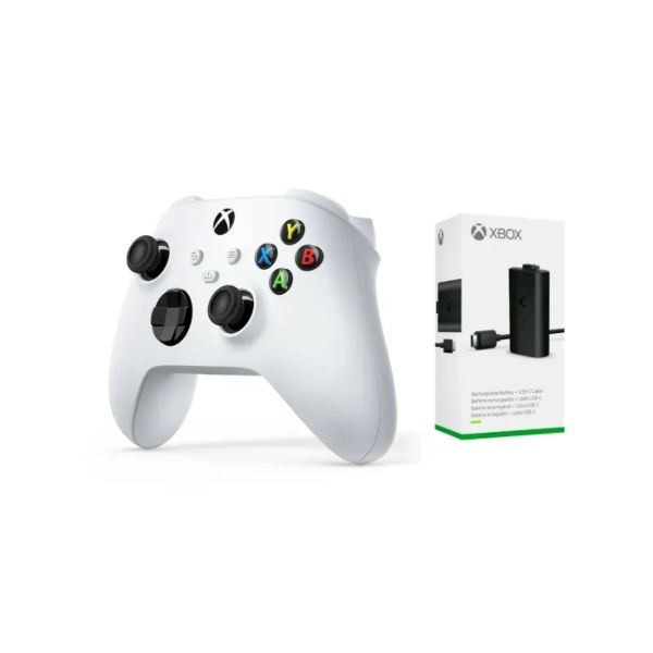 Xbox Controller Robot White with Play &amp; Charge Kit