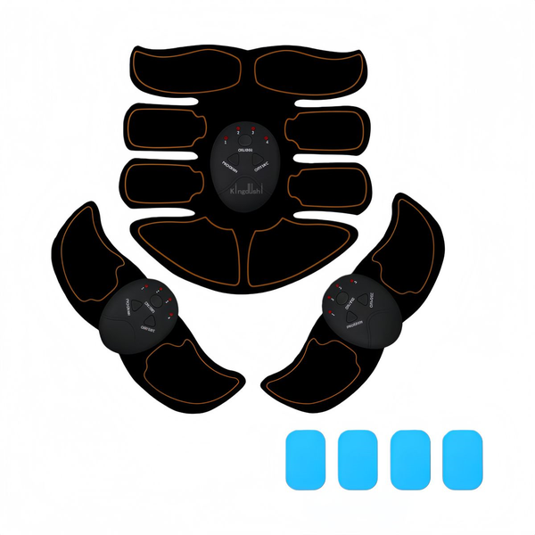 Kingdushi Abs Muscle Stimulator, Abdominal Toner Belt With 4 Gel Pads
