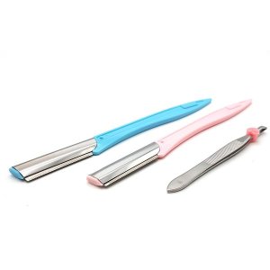 Bufftee Eyebrow Razor Twin Pack With Tweezers