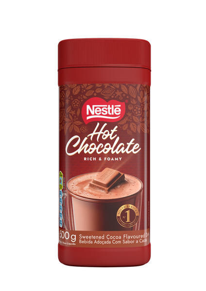 NESTLÉ Hot Chocolate Rich and Creamy Foamy Cocoa Flavored Drink, 500g