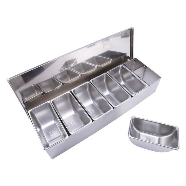 Stainless Steel Seasoning Box Restaurant Chef Seasoning Box